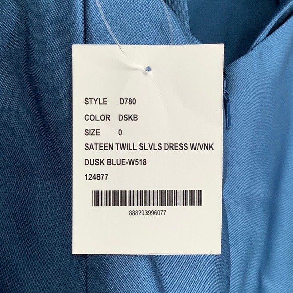 NEW Alfred Sung Sz 0 Open Back Bow Tie Satin Trumpet Gown Blue $236 msrp I24-11 - Picture 11 of 11